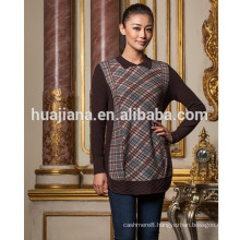 fashion printing pattern women's cashmere long sweater